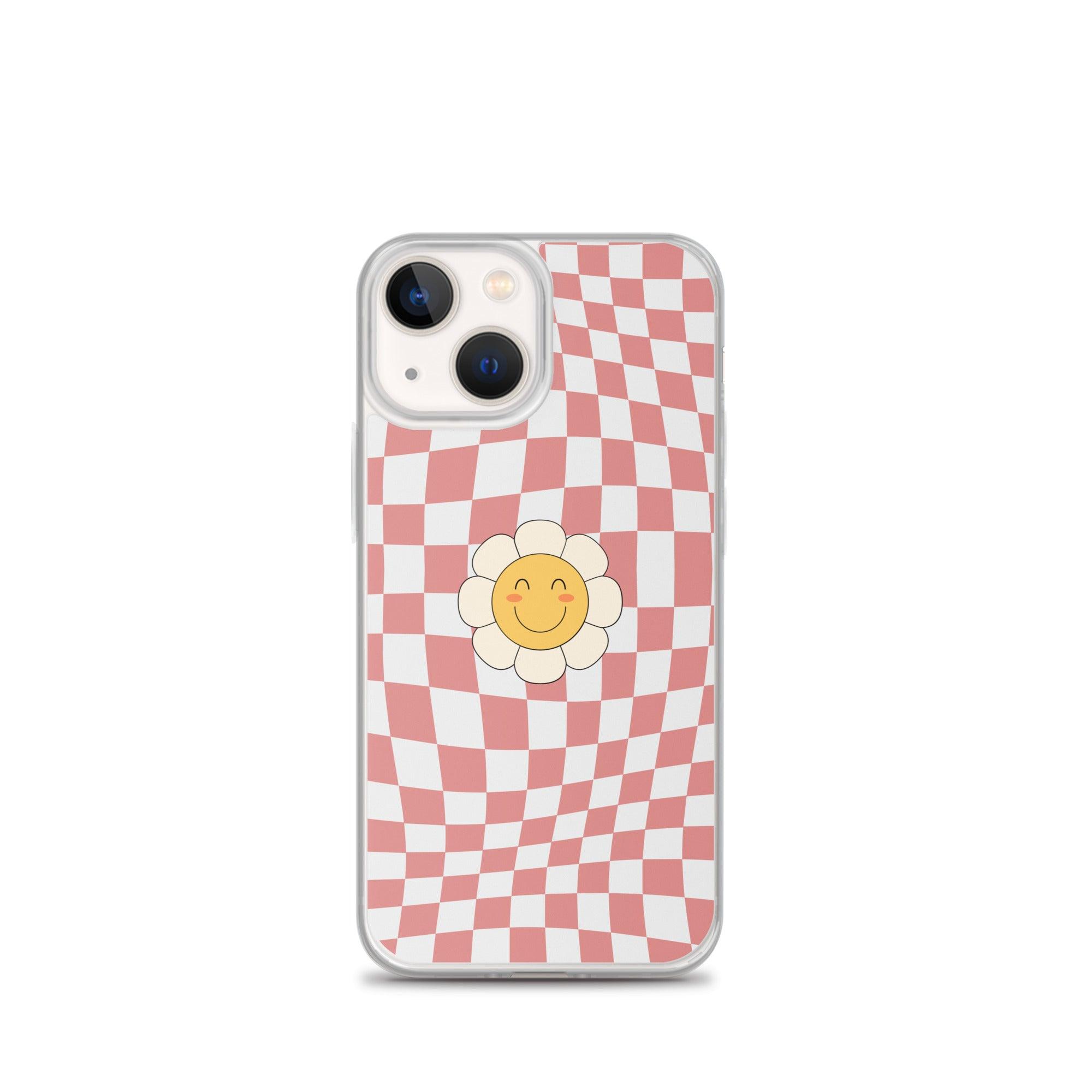 Happy Flower PINK | Clear Case for iPhone® - Sunday Golden
