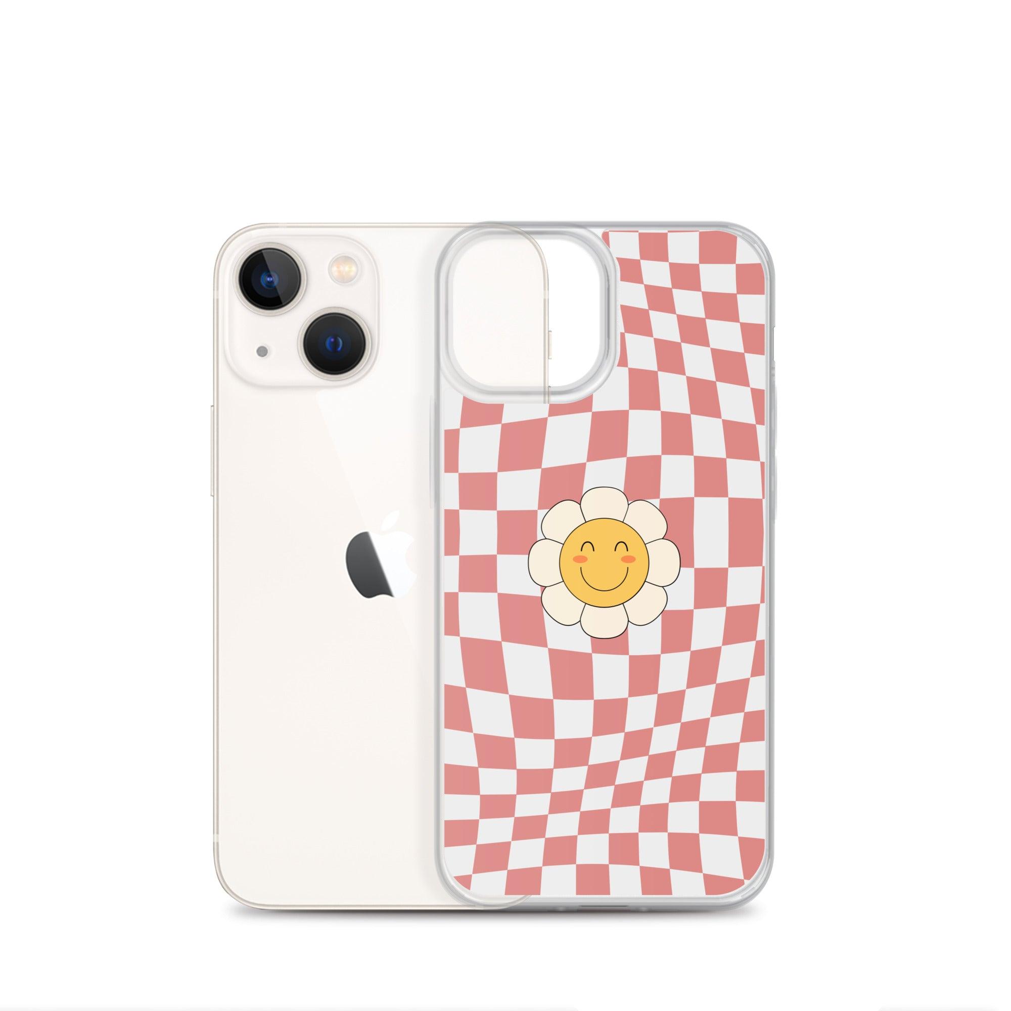 Happy Flower PINK | Clear Case for iPhone® - Sunday Golden