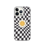 Happy Flower BLACK | Clear Case for iPhone® - Sunday Golden