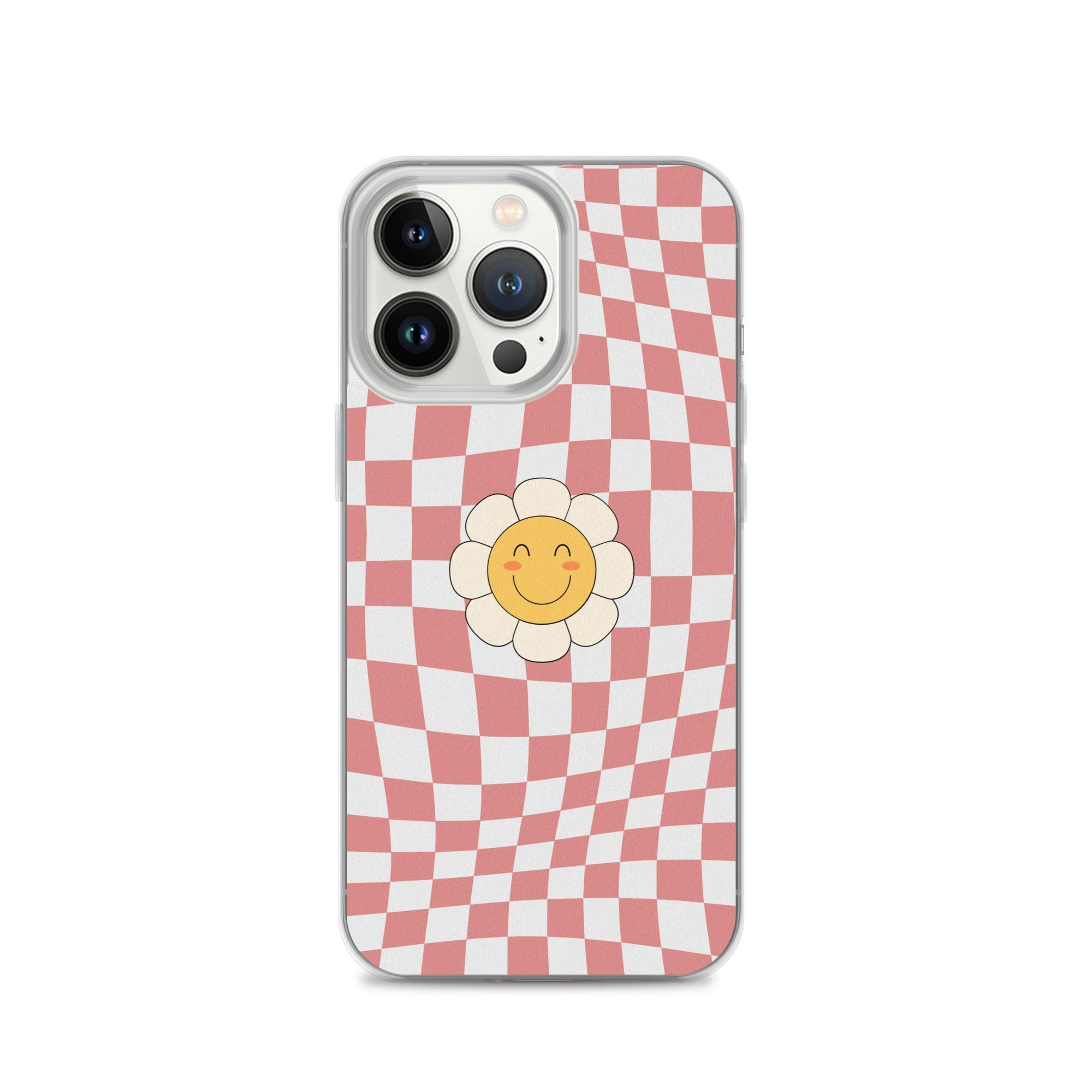 Happy Flower PINK | Clear Case for iPhone® - Sunday Golden