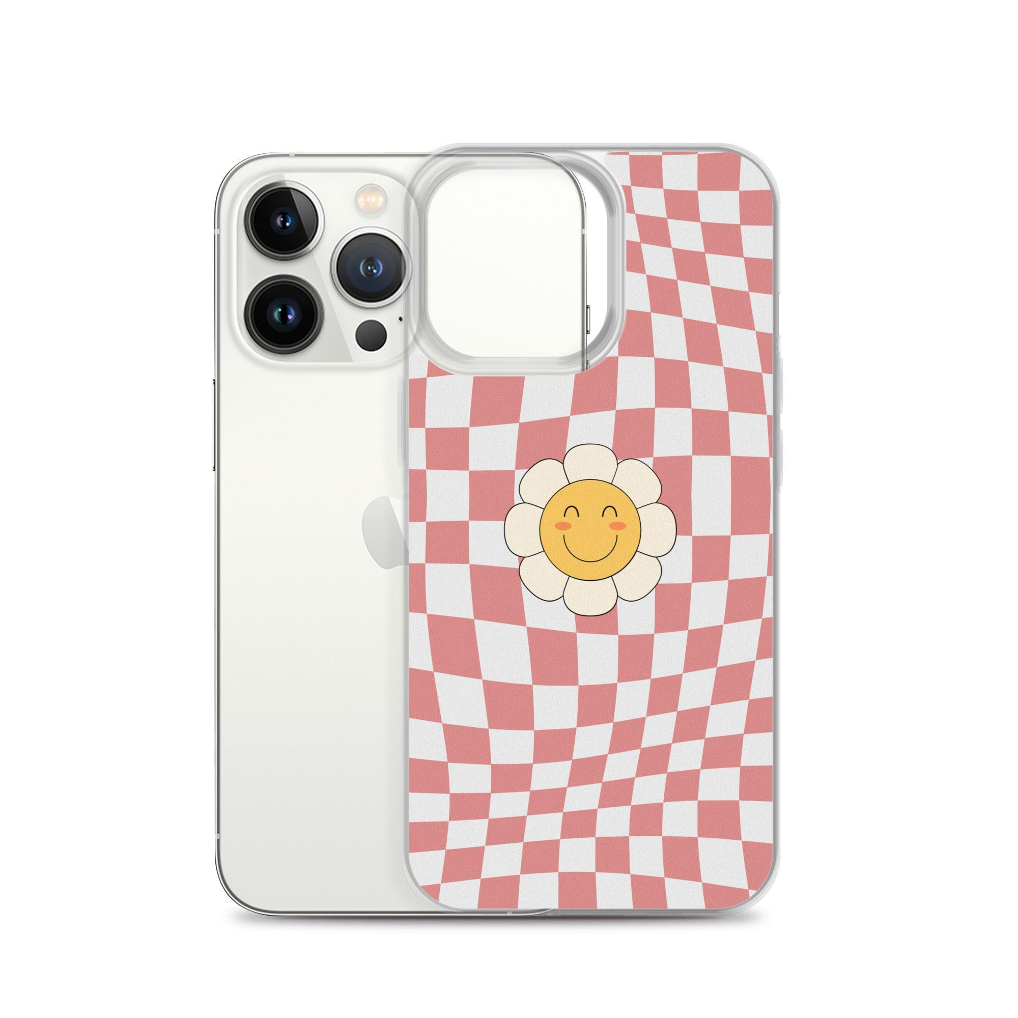 Happy Flower PINK | Clear Case for iPhone® - Sunday Golden