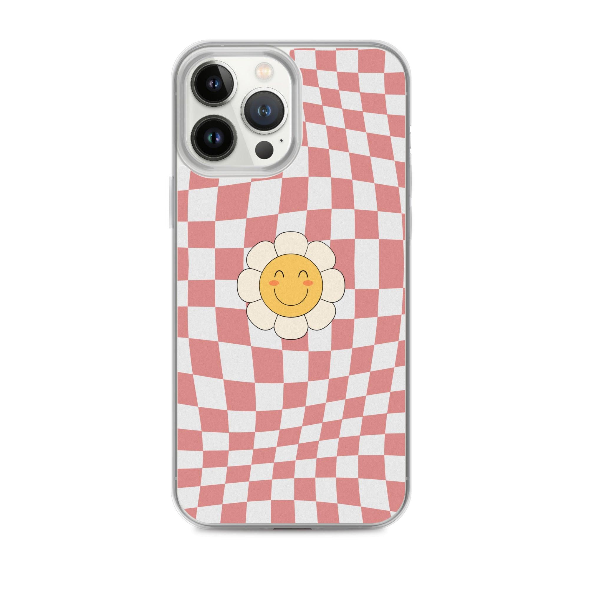 Happy Flower PINK | Clear Case for iPhone® - Sunday Golden