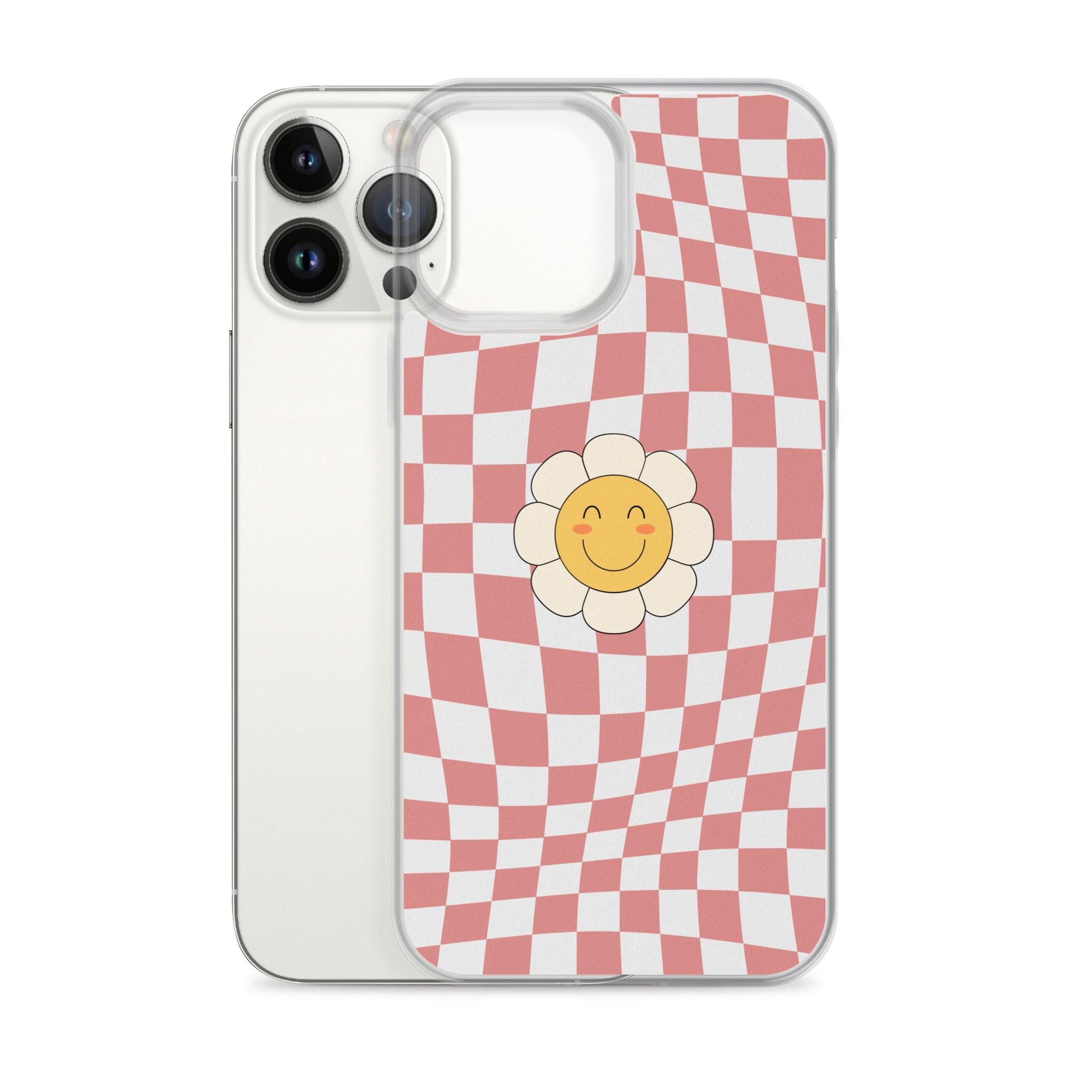 Happy Flower PINK | Clear Case for iPhone® - Sunday Golden