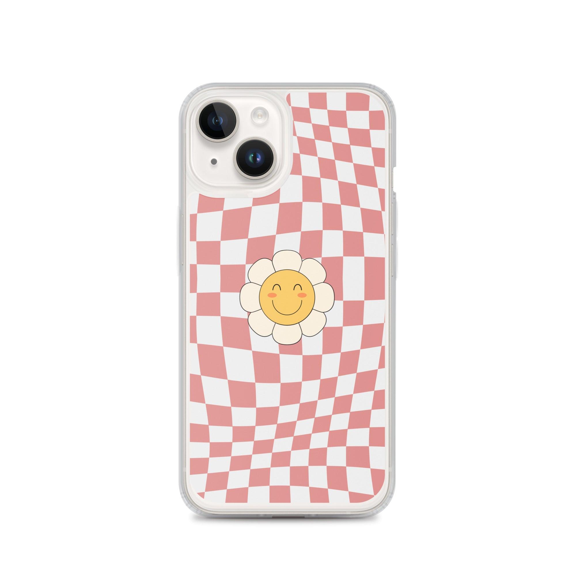 Happy Flower PINK | Clear Case for iPhone® - Sunday Golden