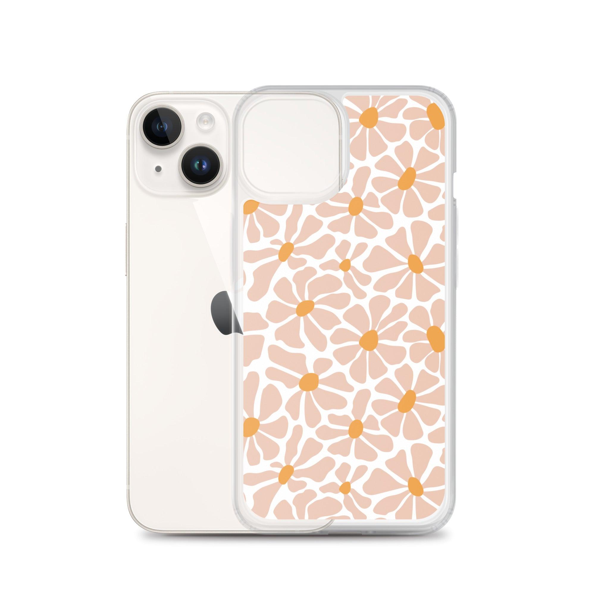 Groovy Flower PINK | Clear Case for iPhone® - Sunday Golden