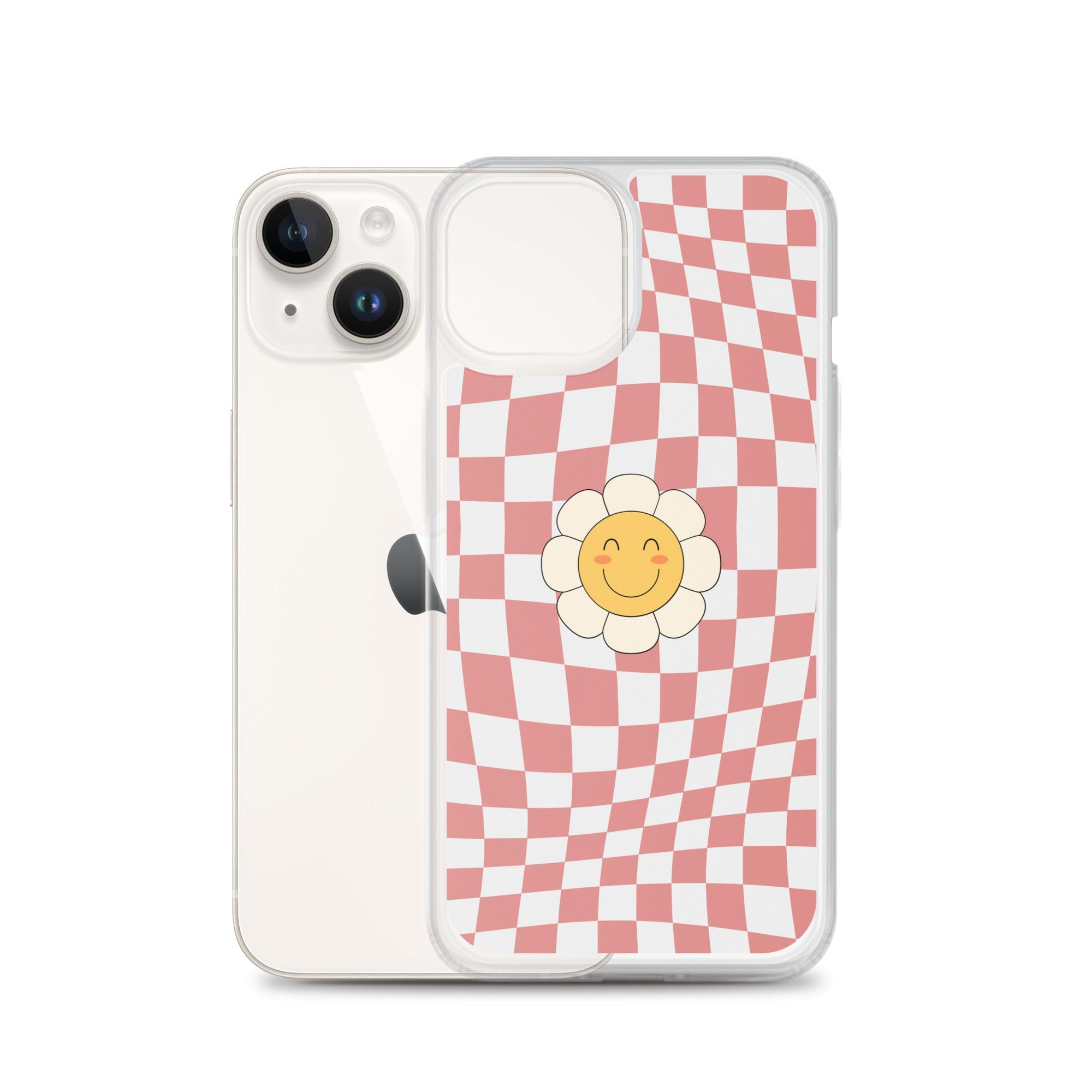Happy Flower PINK | Clear Case for iPhone® - Sunday Golden