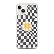 Happy Flower BLACK | Clear Case for iPhone® - Sunday Golden
