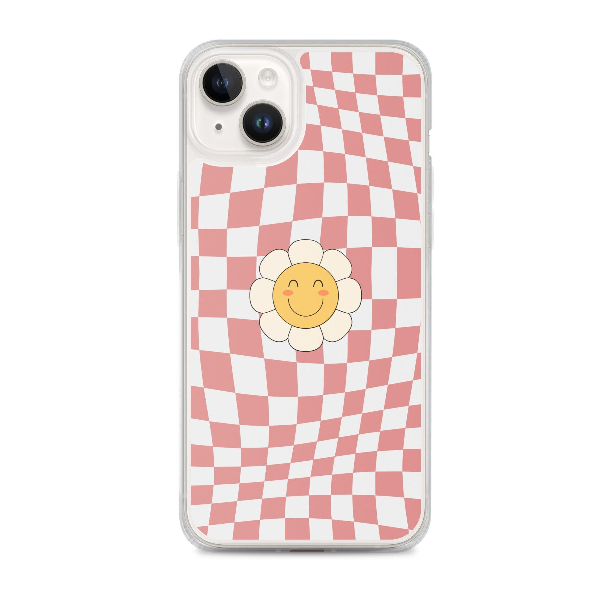 Happy Flower PINK | Clear Case for iPhone® - Sunday Golden
