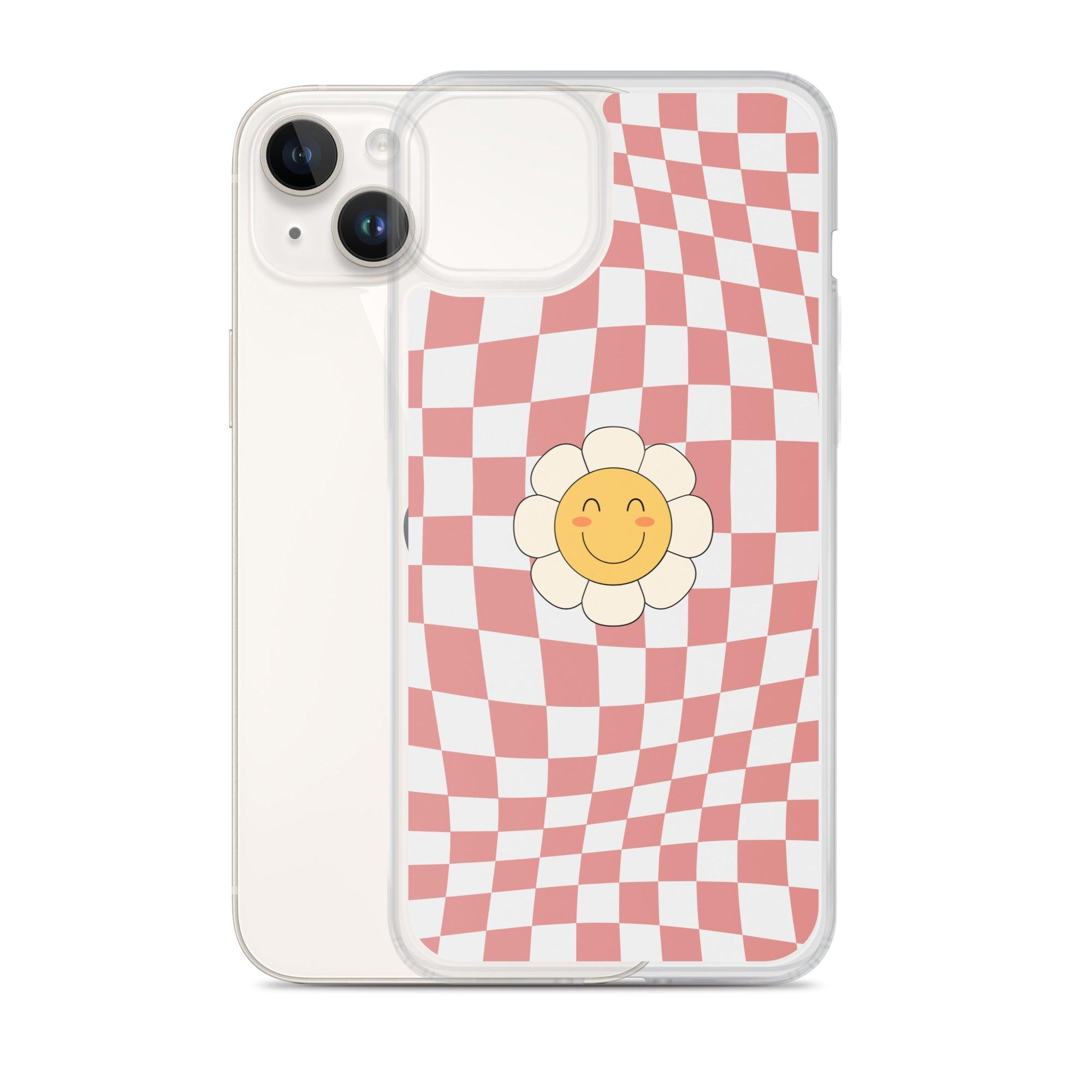 Happy Flower PINK | Clear Case for iPhone® - Sunday Golden