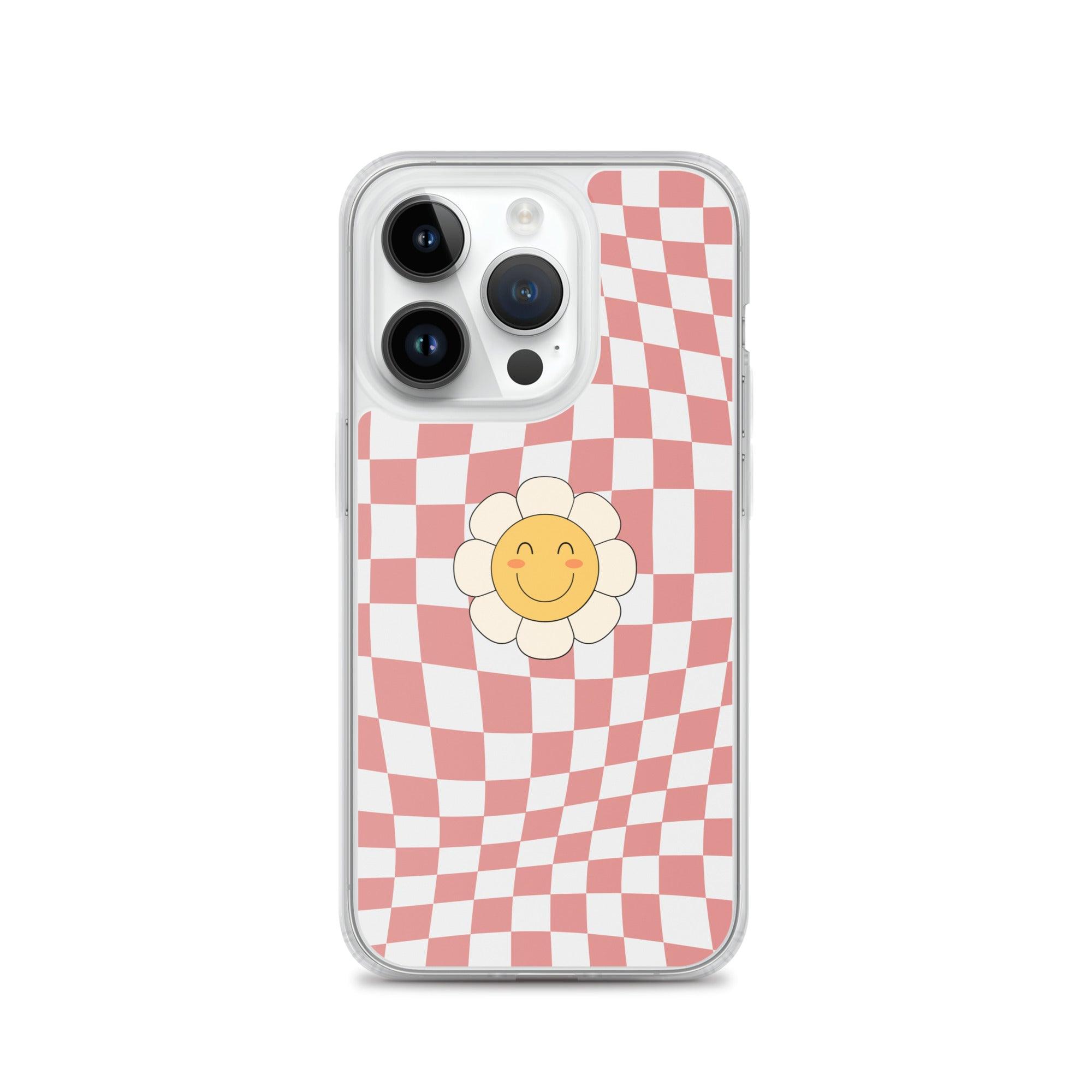 Happy Flower PINK | Clear Case for iPhone® - Sunday Golden