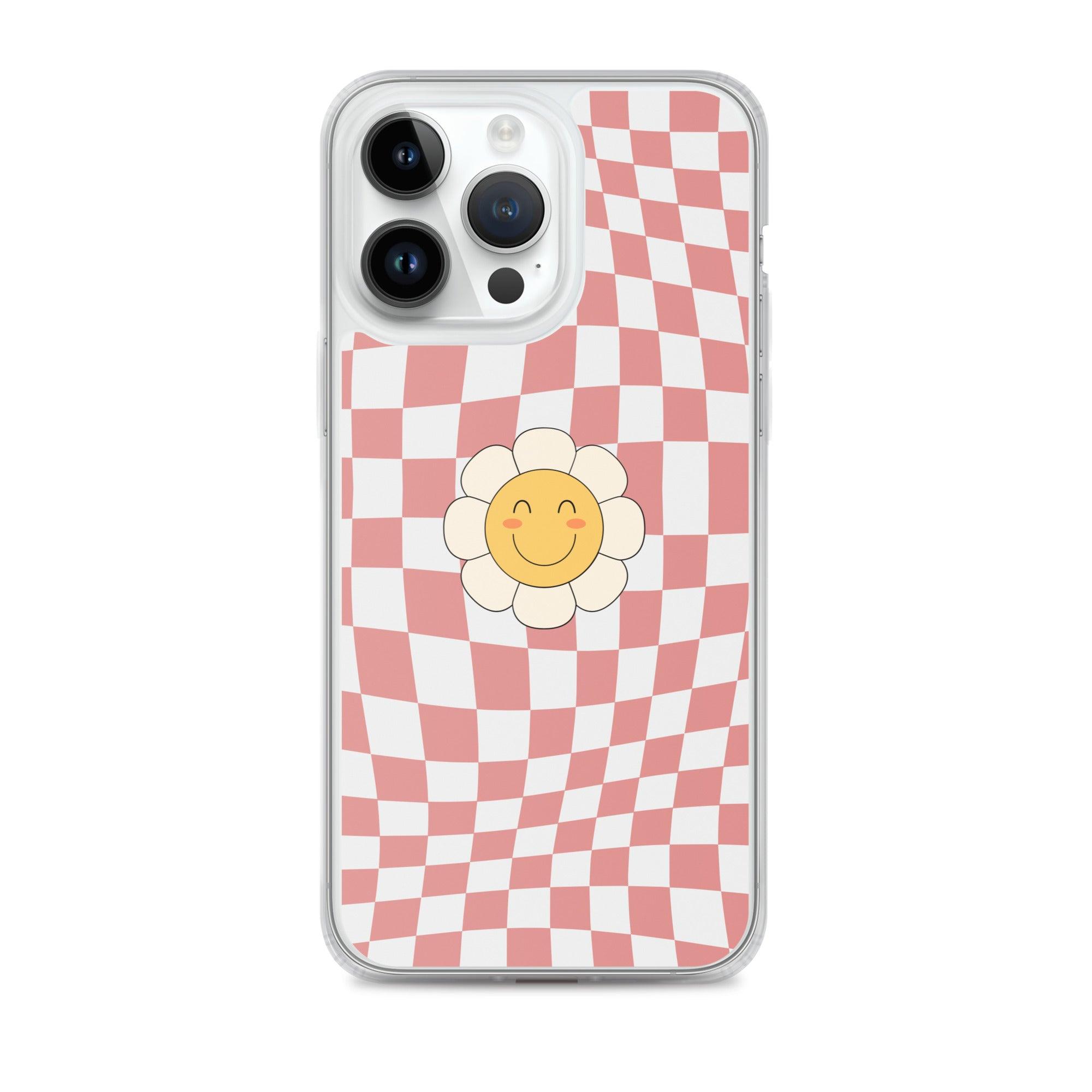 Happy Flower PINK | Clear Case for iPhone® - Sunday Golden