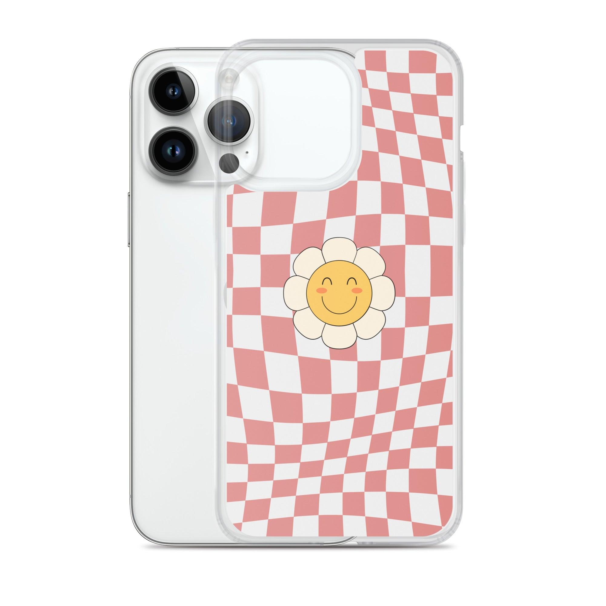 Happy Flower PINK | Clear Case for iPhone® - Sunday Golden