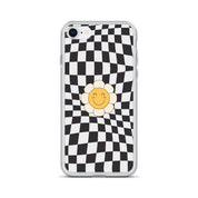Happy Flower BLACK | Clear Case for iPhone® - Sunday Golden