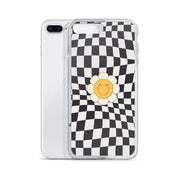 Happy Flower BLACK | Clear Case for iPhone® - Sunday Golden