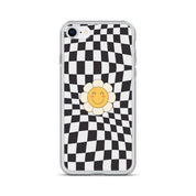 Happy Flower BLACK | Clear Case for iPhone® - Sunday Golden