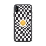 Happy Flower BLACK | Clear Case for iPhone® - Sunday Golden
