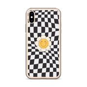 Happy Flower BLACK | Clear Case for iPhone® - Sunday Golden
