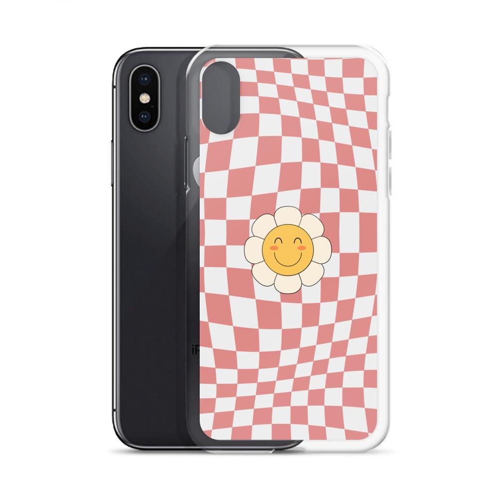Happy Flower PINK | Clear Case for iPhone® - Sunday Golden