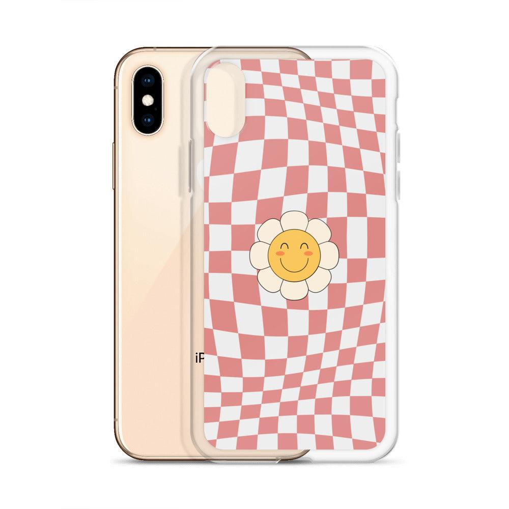 Happy Flower PINK | Clear Case for iPhone® - Sunday Golden