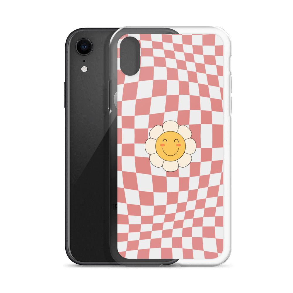 Happy Flower PINK | Clear Case for iPhone® - Sunday Golden