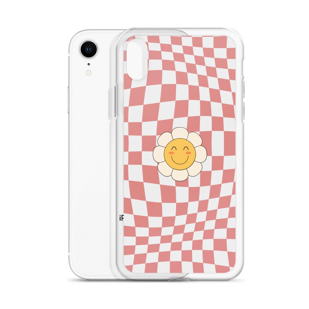 Happy Flower PINK | Clear Case for iPhone® - Sunday Golden