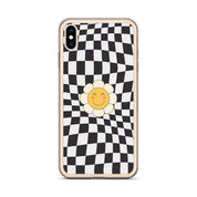 Happy Flower BLACK | Clear Case for iPhone® - Sunday Golden