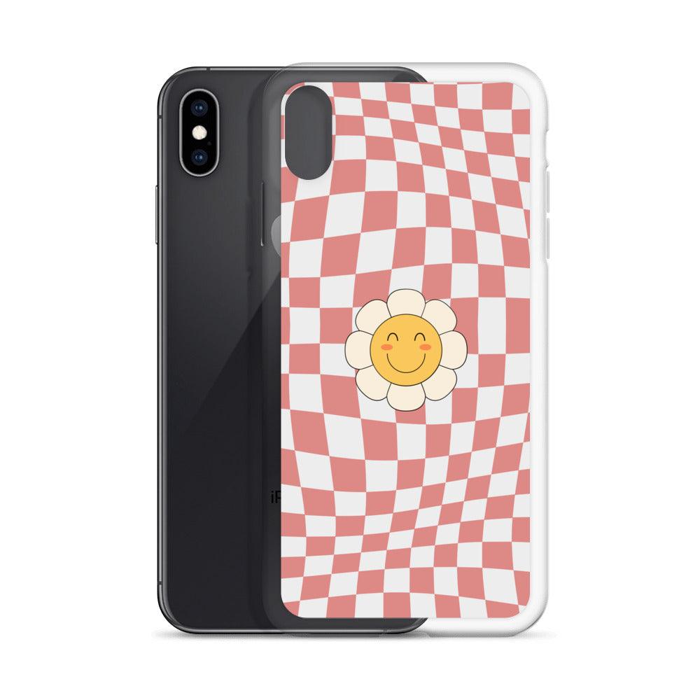 Happy Flower PINK | Clear Case for iPhone® - Sunday Golden