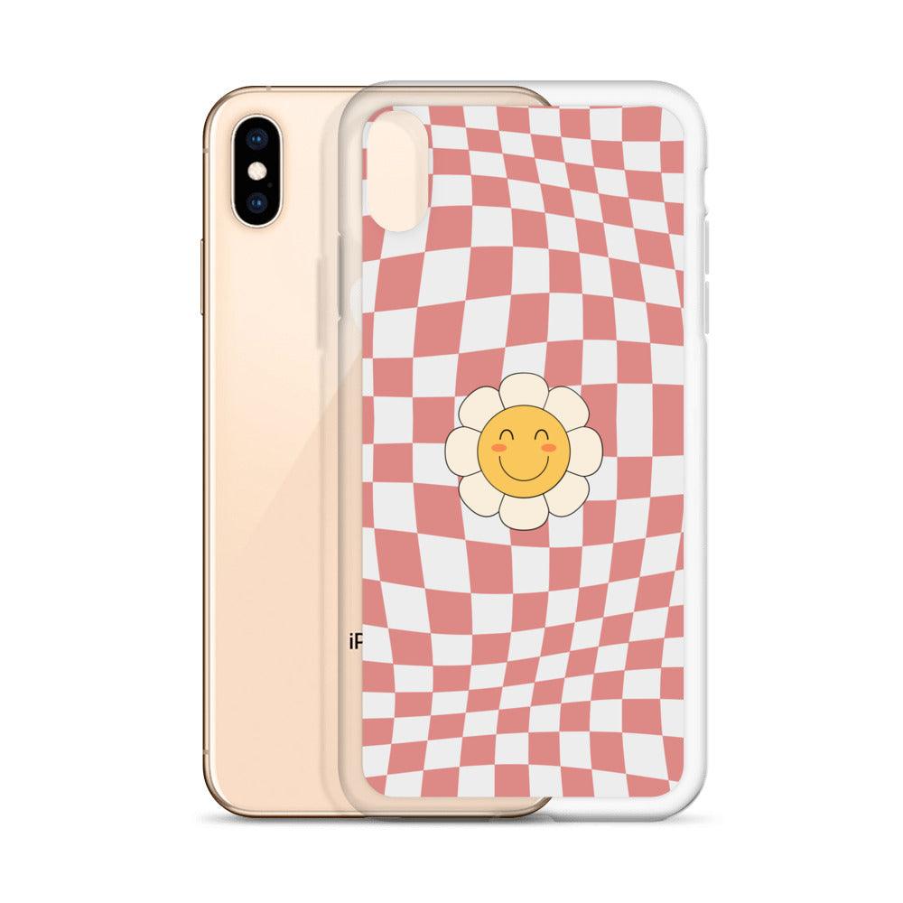 Happy Flower PINK | Clear Case for iPhone® - Sunday Golden