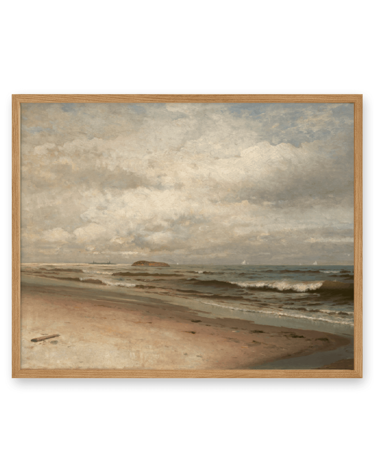 Rustic Coastal Beach Art print. Frame not included. 11x14 inches.