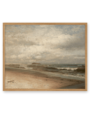 Rustic Coastal Beach Art print. Frame not included. 11x14 inches.