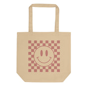 Groovy Smile | Organic Cotton Eco Tote Bag - Sunday Golden