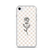 Checkered Rose iPhone Case - Sunday Golden