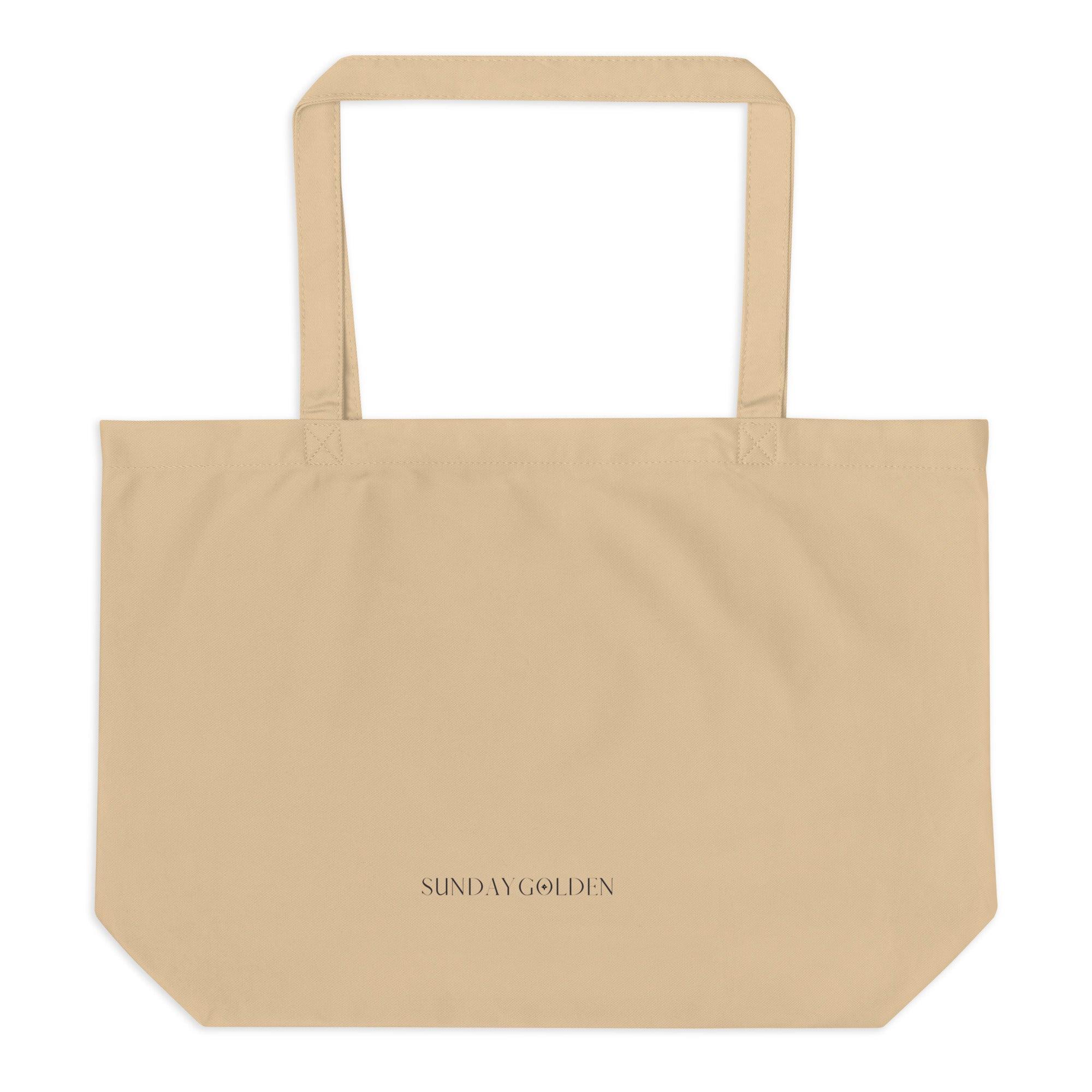 Into the Wild | Large Organic Cotton Eco Tote Bag - Sunday Golden