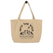 Into the Wild | Large Organic Cotton Eco Tote Bag - Sunday Golden