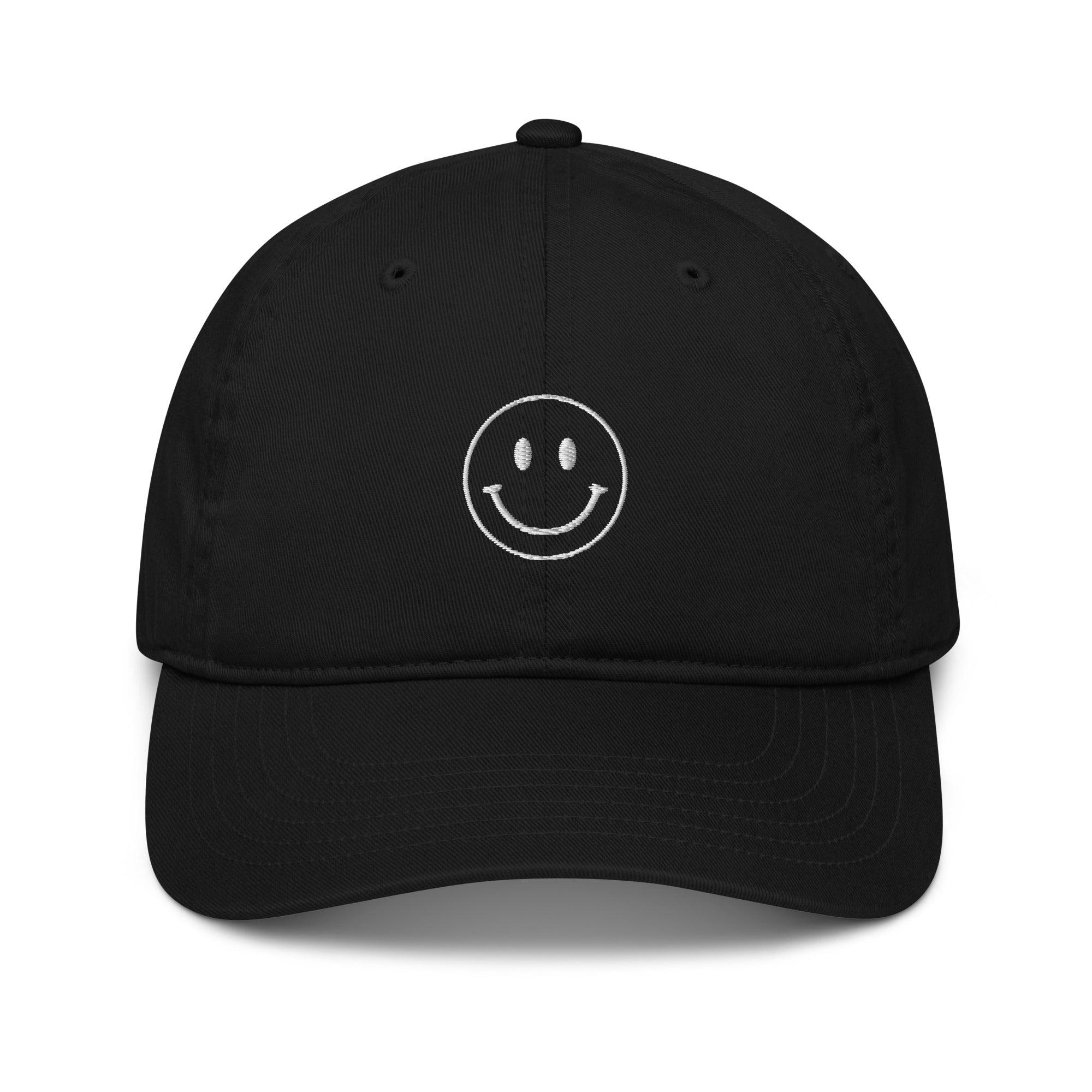 Retro Smiley | Embroidered Organic Cotton Hat - Sunday Golden